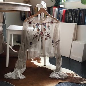 ASOS Mesh Belle Sleeve Shirt